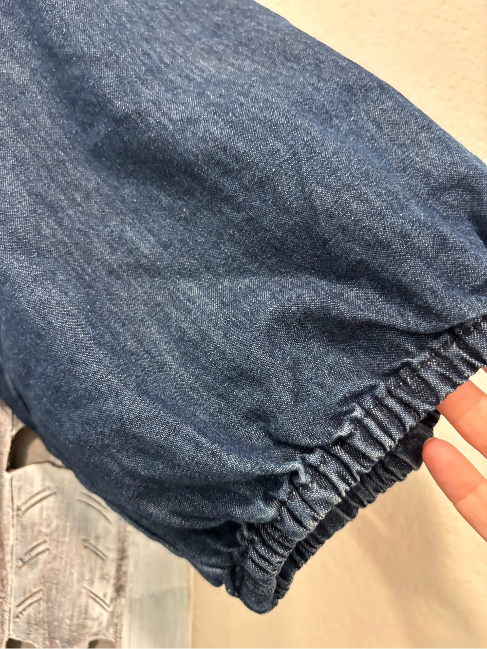 City Chic August Short Sleeve Dark Blue Denim Tiered Midi Dress - Picture 9 of 11